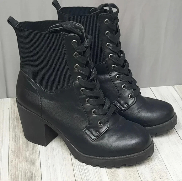 Zigi Soho Shoes - ZiGi Soho Morgan Womens Heeled Lace Up Boots Black Size 7